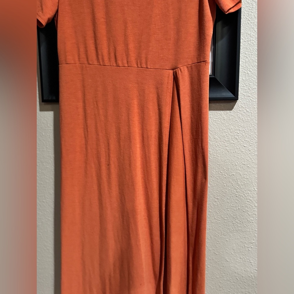 A Classy Chic Boutique Orange Short Sleeve Pajama Set - Picture 7 of 13